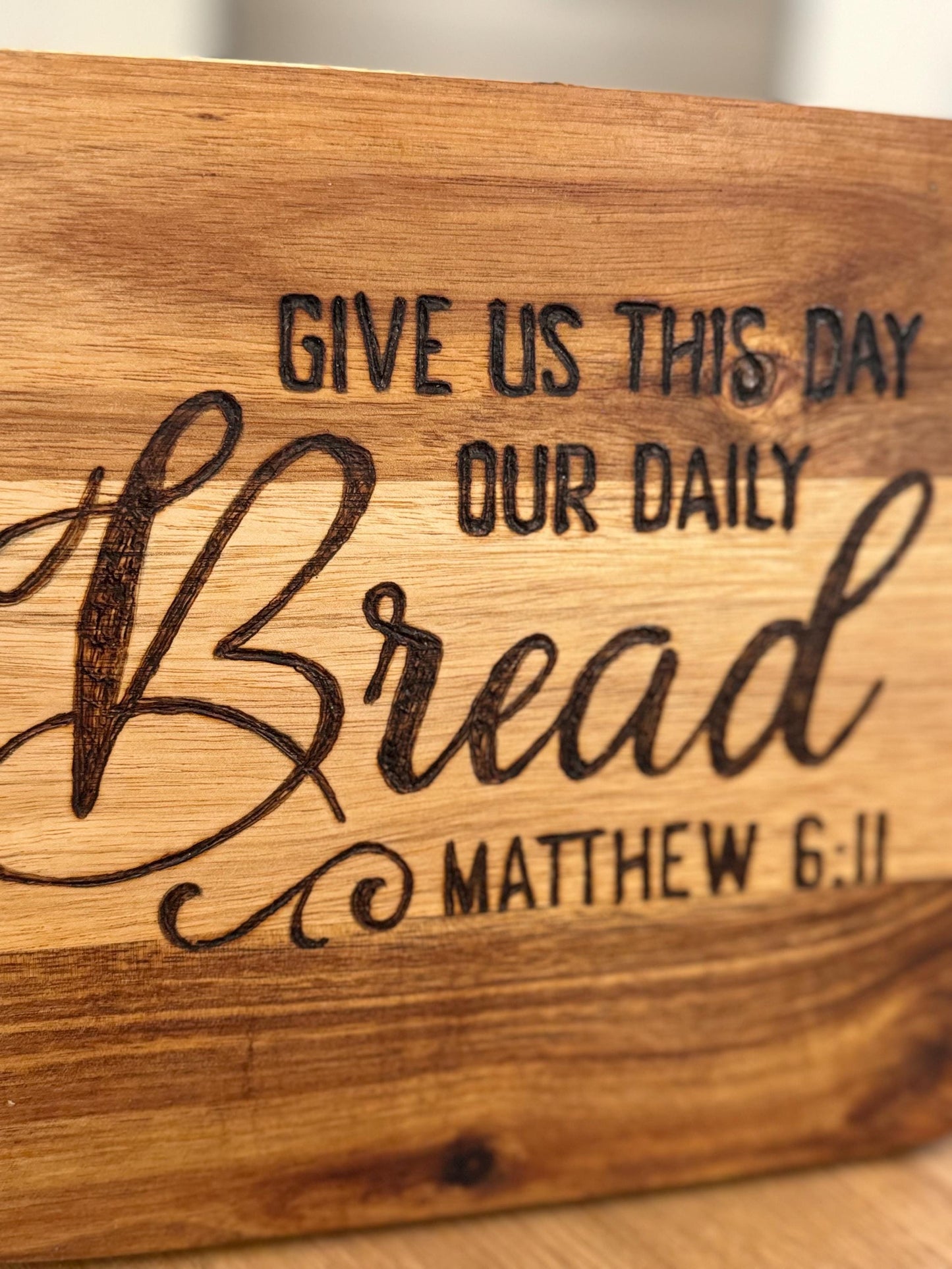 Custom Engraved Acacia Wood Cutting Board: 9" Serving Tray